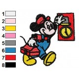 Mickey Mouse at Work Embroidery Design
